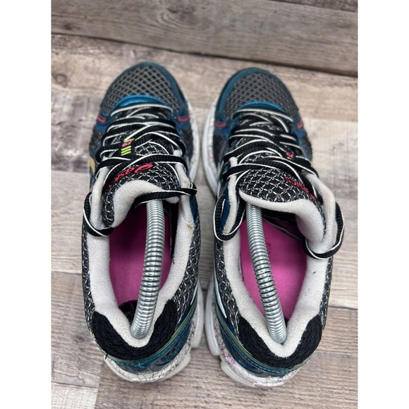 Asics Gel Kayano 19 T392N Blue Athletic Running Training Women Sz 8.5 Preowned - Picture 7 of 11